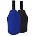 2er-Set Weinkühler und Sektkühler Hülle Manschetten - Schwarz & Blau - Perfekt zum Kühlen von Wein- und Sekt- Champagnerflaschen und andere - Ideal für Dinnerparties, Events, etc.