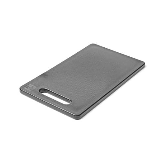 HENDI Tabla de cortar con asa - Negro - 250x150x(H)10 mm