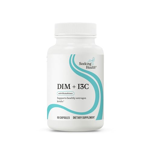 Seeking Health DIM & I3C - Support Healthy Liver Metabolism of Estrogen - Formula with DIM & I3C to Support Healthy Cellular Response - 400 mg 60 Capsules