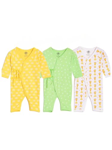 Image of The Mom Store Baby Romper Jabla Style Combo For Boys And Girls | Cotton | Soft Infant Bodysuit | Trendy Stylish Sleepwear For Newborn Baby | Printed | Unisex Comfortable Everyday Baby Wear