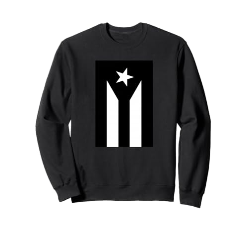 Monochrome Puerto Rico Flag Sweatshirt