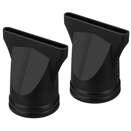 FOMIYES Hair Dryer Diffuser Nozzle 2 Pack for Blow Dryer Black Plastic Nozzle for Hair Blower