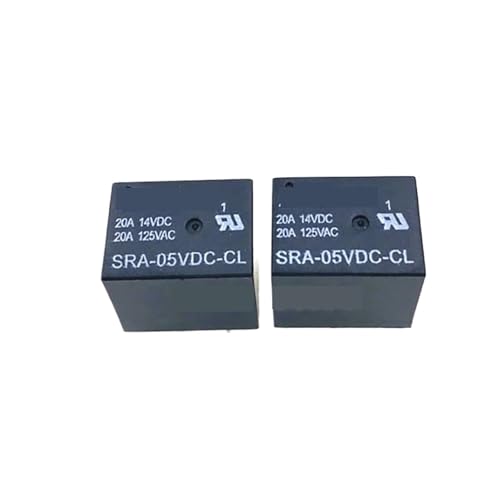 Relé de potencia de CC anti sobrecalentamiento SRA-12VDC-AL de 4 pines 20A, evita fallos