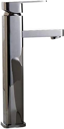 Robinet de lavabo haut anti-éclaboussures mitigeur de salle de bain chromé Y10585