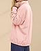 Gacaky Sweatshirt for Women Oversized Casual Long Sleeve Button Henley Neck Pullover Tops Fashion Outfits Clothes Pink S