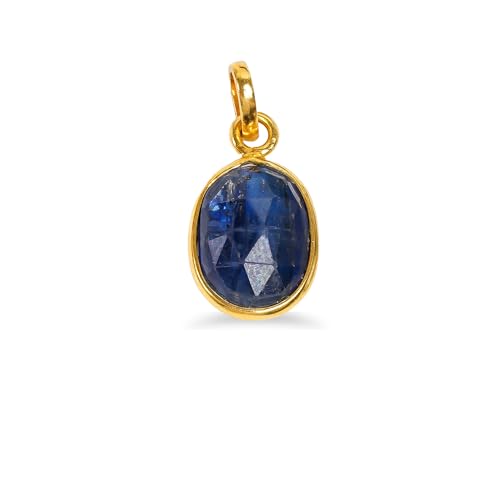 Colgante de cianita azul minimalista para looks de oficina y eventos especiales
