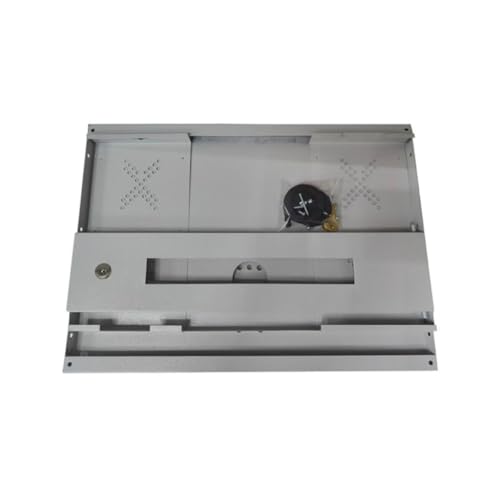 Image of Metal 2U Folding Rack Cabinet for CCTV, Lockable Enclosure with Ventilation, 500x300x145mm (2U)
