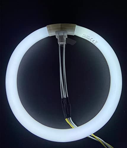 Konideke 7.25 Inch T5 22W Circular Fluorescent Light Bulb 6400K Fc22 Round Lamp Replacement For Zadro Floxite Rialto Makeup Magnifying Vanity Mirror #TOP5