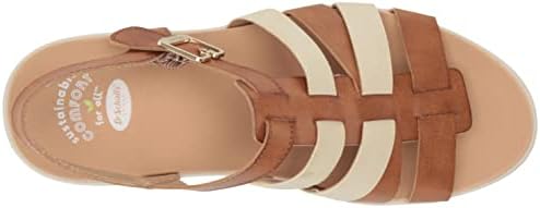 Dr. Scholl's Shoes Women's Check It Out Platform Wedge Fisherman Sandal,Honey Smooth,8 | Image 4