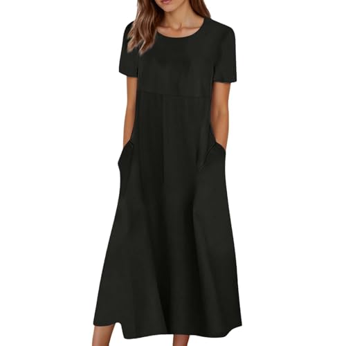 Robe de plage d'été légère vêtement de vacances décontracté avec poches - 2