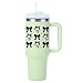 Halloween UV DTF Cup Wraps for 16 OZ Spooky Pumpkin Bowknot Design Transfer Stickers, Cup Stickers Decals Waterproof, UVDTF Cup Wraps for 40 oz Tumblers