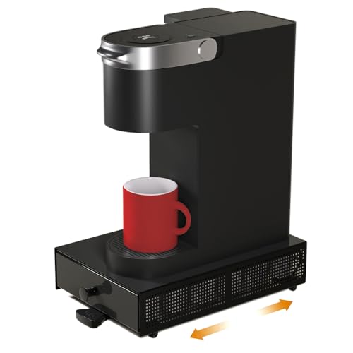 SICHEER K Cup Organization Storage Drawer Maker K Cup Holder Sliding Tray Pull out Coffee Pod Organizer Rolling Stand Countertop Maker Stand Rack Capsules Compatible with Keurig Accessories 24 Pods