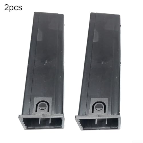 Lot de 2 inserts de tubes carrés noirs de 60 mm à 50 mm pour équipement de fitness, adaptateurs en plastique stables (200 mm)