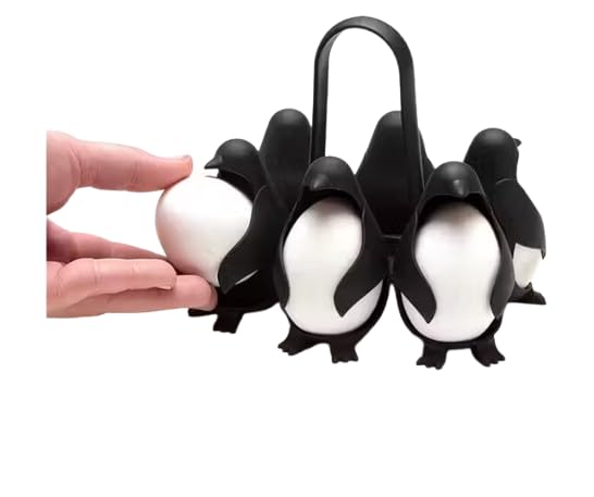 Penguin-Shaped Boiled Egg Cooker, Holds 6 Eggs, Soft or Hard Boiled Eggs, Store and Serve Egg Holder for Easy Cooking and Fridge Storage-image-22