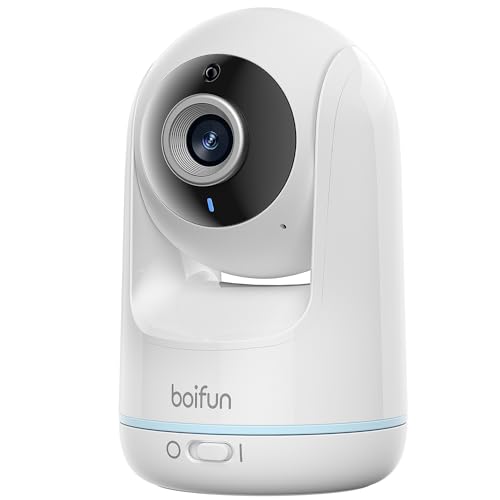 BOIFUN Babyphone mit Kamera, 5" 720P IPS Video Babyfon ohne WLAN, 360 Grad Nachtsicht, Geräusch-/Temperaturerkennung, Zwei-Wege Audio, 300m Hohe Reichweite, Plug & Play, 3050mAh Akku, Wiegenlieder