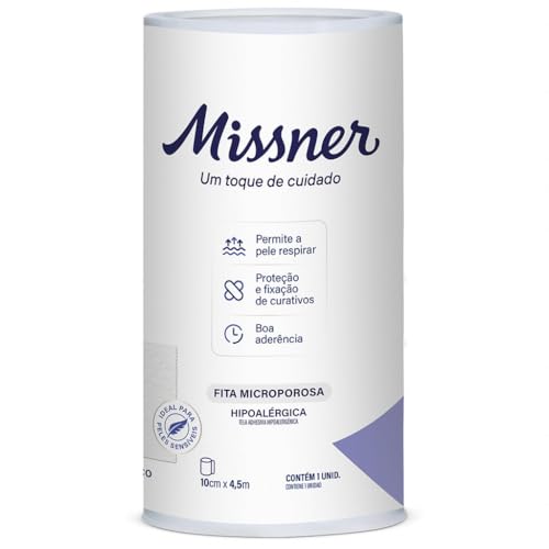 FITA MISSNER MICROPOROSA BRANCA 10CM X 4,5