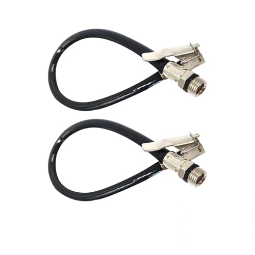 Tuyau Gonflage Pneu Voiture, Tuyau de Gonflage des Pneus, Embout Gonfleur, Gonfleur Pneu d'extension, Adaptateur gonflage pneu avec tuyau flexible caoutchouc compatible...