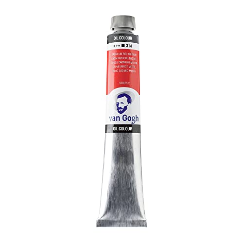 Van Gogh Ölfarbe - 60 ml Kadmiumrot mittel 314 - Hohe Pigmentierung - Ausgezeichnete Abtönstärke - Lichtechtheit +++ - Serie 2 Van Gogh Ölfarbe - 60 ml Kadmiumrot mittel 314 - Hohe Pigmentierung - Ausgezeichnete Abtönstärke - Lichtechtheit +++ - Serie 2