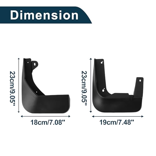 Image of Mud Flaps Splash Guards for Volkswagen Cross Lavida 2014-2017 W /Mount Accessories Mud Guards Front and Rear 1 Set