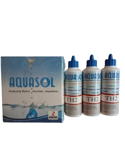 Generic Aquasoll Total Hardness Test Kit Refill Set - TH2 (ARTH2) (Pack of 3) - Water Hardness Test Kit