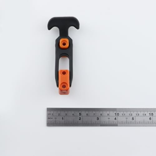 Image of T Tulead Orange Cooler Latches Replacement Rubber Hasp Latches Flexible T Handle Latch Hatch 4.33 inch, 4PCS with Screws