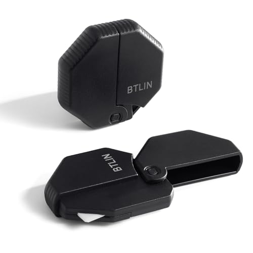 BTLIN ダンボールカッター マグネット セラミック ミニカッター 段ボール開梱ツール 冷蔵庫玄関収納 ブラック 2個セット