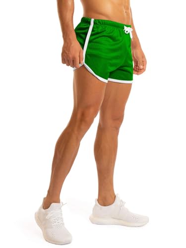 Image of Ouber Men's Fitted Shorts Bodybuilding Workout Gym Running Tight Lifting Shorts