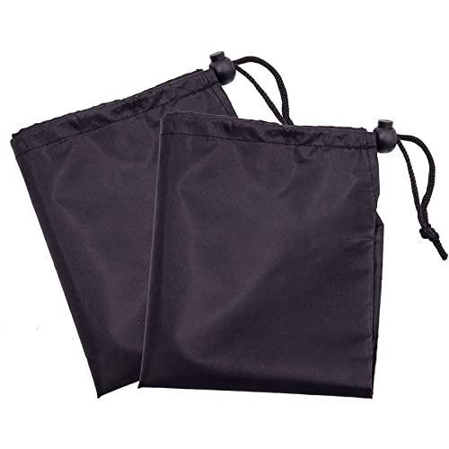 [Taille universelle] Housse de rétroviseur latéral de voiture, housse de protection pour rétroviseur extérieur, sac de protection pour rétroviseur, taille universelle pour voitures, noir 2 pièces Cover