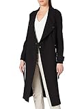 Botones metálicos Armani Exchange Trampa líquida Gabardina, Negro, XL para Mujer