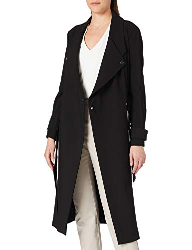 Preisvergleich Produktbild Armani Exchange Womens Fluid Trench Trenchcoat, Black, M
