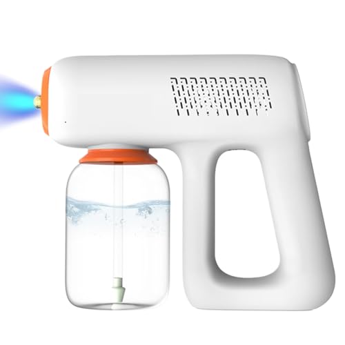 Huraoerrrr Fogger Machine Handheld 1200mAh Pistolet de pulvérisation avec Un pulvérisateur de Brume à 2 Niveaux Bleu Niveau Blue 300 ML Mini Brouillard Multipurpose Lavable détachable