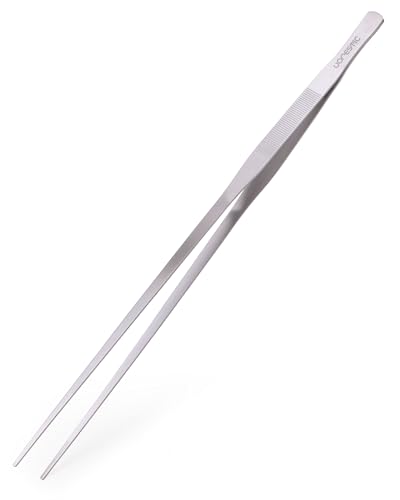 VORESTIC Straight Aquarium Tweezers 23.6 Inch Stainless Steel Long Tweezers for Fish Tank Planting Aquascaping Aquarium Plant Care Terrarium Tool and Long Fish Tank Planting Tongs