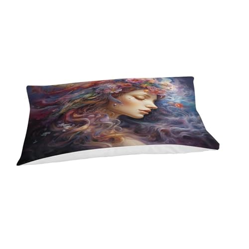 Housse de couette microfibre douce et zippée avec imprimé papillon 3D - 4