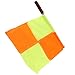 Dioche 2pcs Soccer Referee Flags, Red Yellow Ref Cards Sports Soccer Linesman Flags Hockey Training Flags with Storage Bag