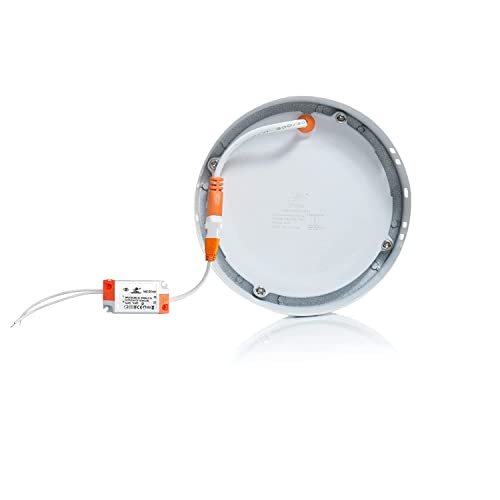 Image of D'Mak 8 Watt Round LED Surface Panel Light Warm White (Pack of 10)