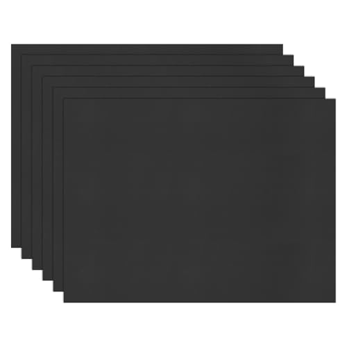 Image of M METERXITY 6-Pack Corrugated Plastic Sheets, 12 Inch x 16 Inch Waterproof Blank Corrugated Poster Board Yard Signs for Garage Sale /Office /Classroom /Party /Lawn Sign Road [4mm Thick, Black]