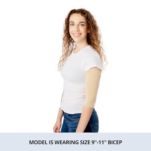 Image of Care+Wear - Long PICC Line Cover (Large, Dawn) - for Patients with PICC Lines - Upper or Lower Arm Coverage - Enhanced PICC Line Security - Comfortable Daily Wear, Convenient Mesh Window