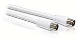 Ancho del paquete: 194 mm Philips Cable coaxial PAL SWV2116W/10 - Cables coaxiales (Male Connector/Male Connector, Níquel, Blanco, 1 Pieza(s), 194 mm, 5,8 cm)