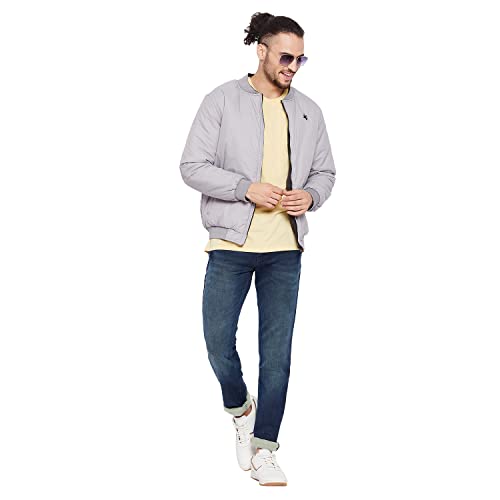 Image of Cantabil Grey Winter Wear Reversible Jacket Full Sleeve for Men l Jacket for Men l Winter Wear Jacket for Men (MJKT00054-GREY)