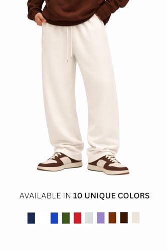 Image of Rockwell Men's Baggy Sweatpants | Cotton Terry Relaxed Fit Joggers for Men | Oversized Streetwear Track Pants | Casual Gym & Everyday Wear| 007