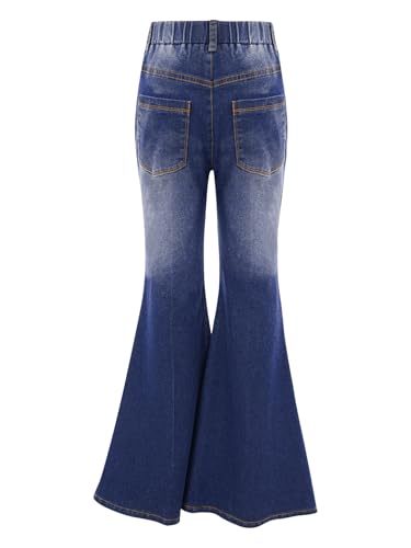 Jhaoyu Kids Girls Fashion Bootcut Jeans Skinny Ripped Bell Bottoms Denim Pants High Waisted Flare Jeans2