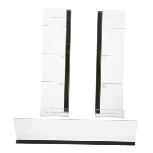 OFFSCH 3Pcs Acrylic Monitor Memo Board Left Right Side Note Holder for Desktop Writing Surface for Office Organization and Enhanced Productivity