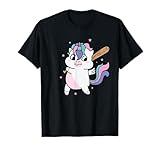 Unicornio Jugando béisbol Criatura mítica Deporte Camiseta