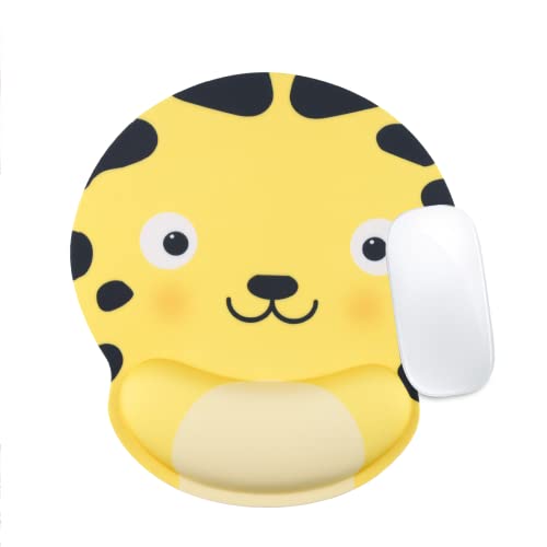 XHLWZR Tiger - Alfombrilla de ratón ergonómica con reposamuñecas, base de goma antideslizante de espuma viscoelástica, alfombrilla de ratón para ordenador Cover