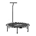 IRONMAN CLUBハンドル付 フォールディング トランポリン IMC-155 折りたたみ ハンドル取外し可 布バネ式 静音 ブラックxグレー