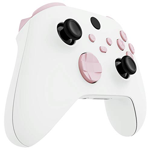 Image of eXtremeRate Replacement Buttons for Xbox Series X & S Controller, Cherry Blossoms Pink Custom Repair Kit Bumpers Trigers Dpad ABXY Start Back Sync Share Keys Parts for Xbox Core Wireless Controller