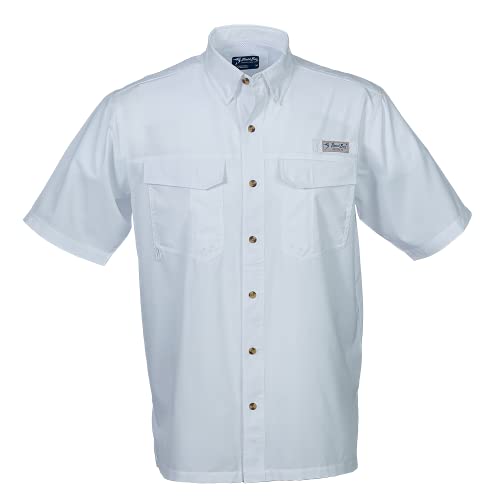 Bimini Bay Outfitters LTD Bimini Flats V Men's Short Sleeve Fishing Shirt Featuring BloodGuard Plus