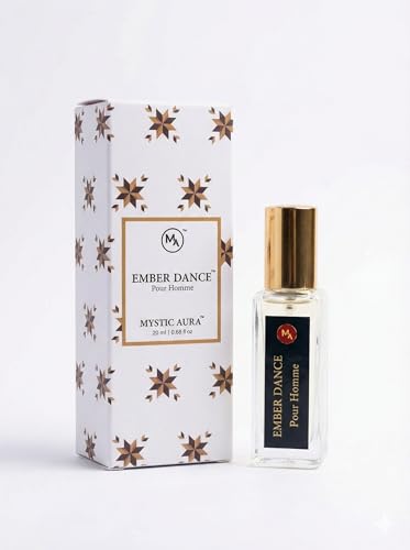 Image of MYSTIC AURA Ember Dance Pour Homme | Eau de Parfum for Men | 20 ml | Spicy Aromatic Fragrance | Long Lasting Luxury Scent | Vegan & IFRA Compliant