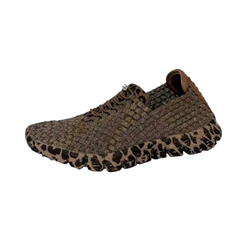 Image of Zee Alexis Women's Danielle Sneakers | Breathable Lightweight Flexible Casual Comfortable Slip-On No-Tie Elastic Laces Woven Shoes