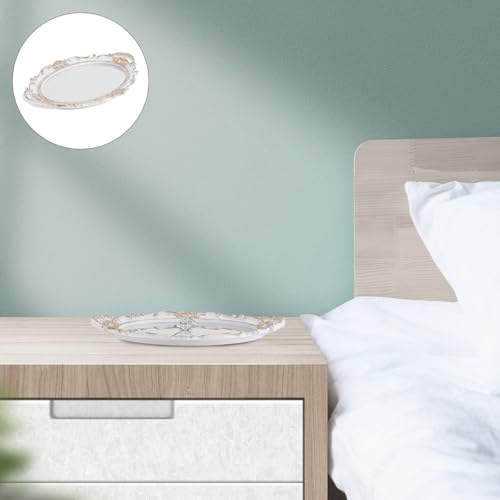 Bandeja decorativa de espejo vintage para el tocador del dormitorio 8